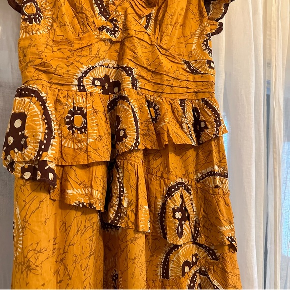 NWT Love the Label Anthropologie Adrienne Ruffled Boho Maxi Dress size large - Picture 15 of 16